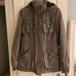 BCBGeneration coat with removable hood